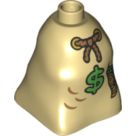 Duplo, Brick 2 x 2 x 2 Bag with Money Pattern