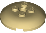 Brick, Round 4 x 4 x 2/3 Dome Top with Hole