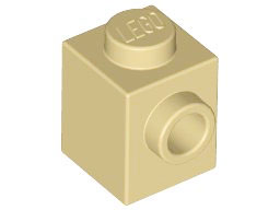 Lego 87087 Brique Modifié 1x1 avec goujon sur 1 côté-Choix Couleur/Free p&p!