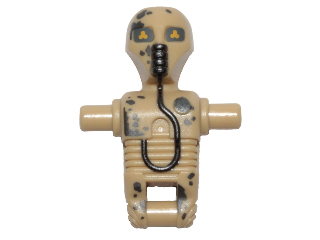 Torso/Head Mechanical, 2-1B Medical Droid, Dotted Badge and Peeling Paint Pattern