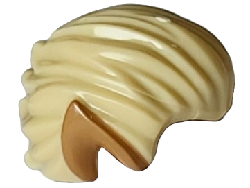 Minifigure, Hair Swept Back with Pointed Medium Nougat Ears Pattern