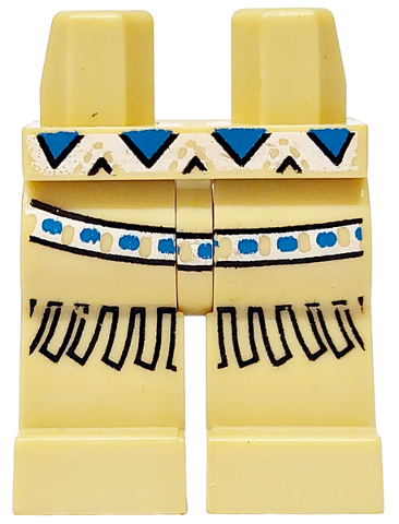 Hips and Legs with Western Indians Belt and Fringe Pattern