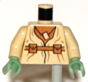 Torso SW Belt Pockets and Necklace Blissl Flute Pattern (Yoda) / Tan Arms / Sand Green Hands