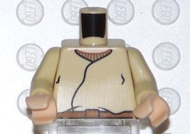 Torso SW Closed Shirt, Brown Belt, Light Nougat Neck Pattern / Tan Arms / Light Nougat Hands