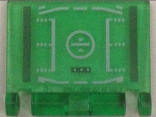 Minifigure, Utensil Book Cover with Head-up Display (HUD) Pattern