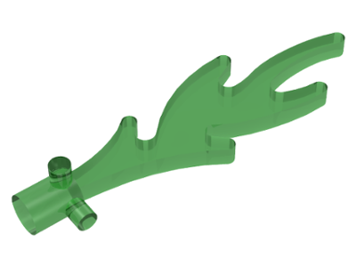 Wave Rounded Straight with Bar End and Small Pins (Castle Dragon Flame / Seaweed / Water)