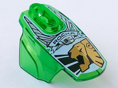 Hero Factory Armor with Ball Joint Socket - Size 5 with 'ROCKA 3.0' and Gold Lion Head Pattern