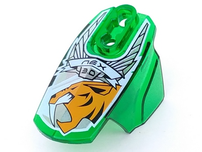 Hero Factory Armor with Ball Joint Socket - Size 5 with 'NEX 3.0' and Orange Tiger Head Pattern