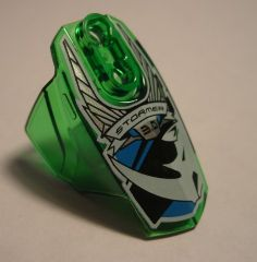 Hero Factory Armor with Ball Joint Socket - Size 5 with 'STORMER 3.0' and White Rhino Head Pattern