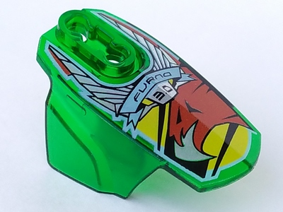 Hero Factory Armor with Ball Joint Socket - Size 5 with 'FURNO 3.0' and Red Eagle Head Pattern