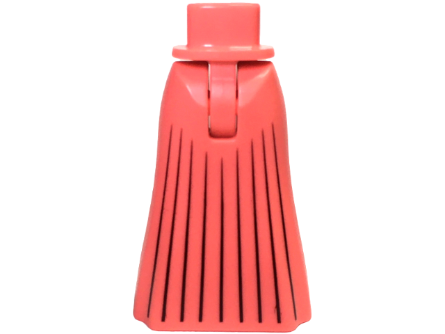 Mini Doll Hips and Skirt Full Length with Black Pleat Lines Pattern - Thin Hinge