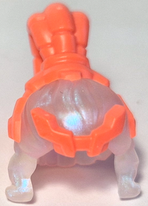 Minifigure, Hair Female Short with Bangs with Molded Coral Braided Ponytail and Tiara Pattern