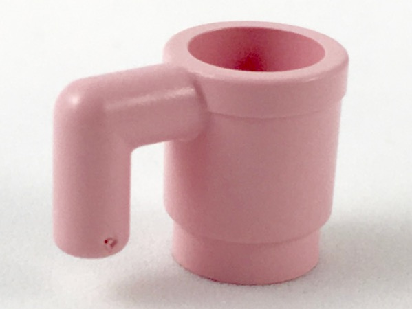 *NEW* 2 Piece LEGO Minifig Untensil TRANS DARK PINK Cup Mug 