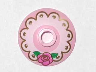 Dish 2 x 2 Inverted (Radar) with Lace and Flower Pattern