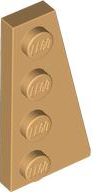 Wedge, Plate 4 x 2 Right