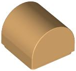 Slope, Curved 1 x 1 x 2/3 Double