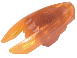 Minifigure, Weapon Ninjago Time Blade with Molded Trans-Orange Claws and Blades Pattern