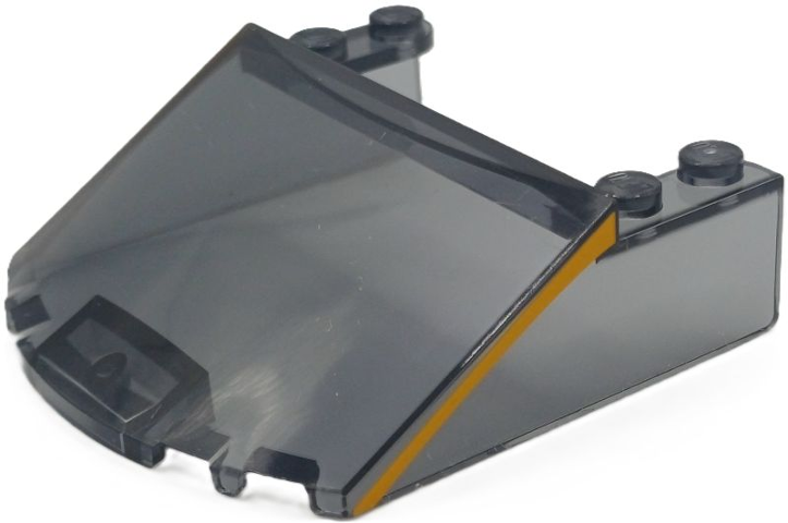 Windscreen 6 x 6 x 1 2/3 with Bright Light Orange Stripes Pattern on Both Sides