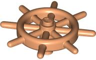 Boat, Ship's Wheel with Slots in Pin
