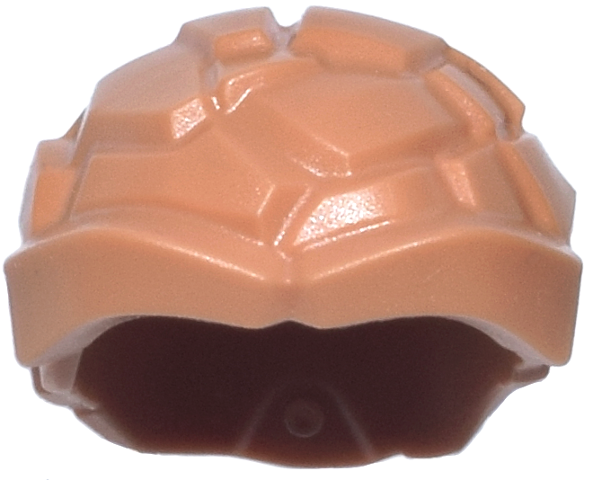 Minifigure, Headgear Head Top, Cracked Rock with Thick Rounded Eyebrows