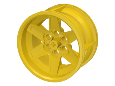 Lego x 34mm Racing Med jaune/yellow 15038 NEUF 1x roue jante tread 56mm D 