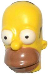 Minifigure, Head, Modified Simpsons Homer Simpson with Medium Nougat Mouth and Wide Eyes Pattern