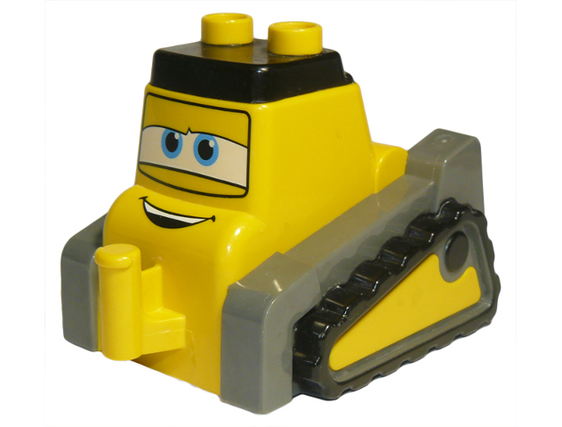 Duplo Bulldozer Body, Small with Disney Planes Drip Pattern