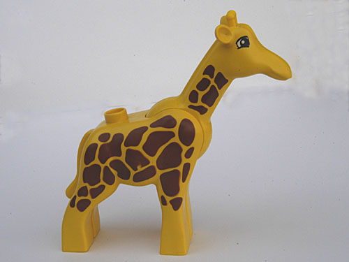 Duplo Giraffe Adult Small, Eyes Squared Pattern