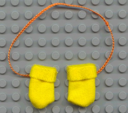 Scala, Clothes Female Mittens on Orange String