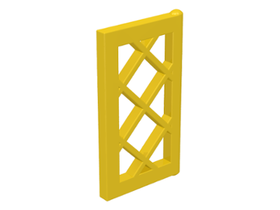 LEGO 4 x Fenstergitter Fenstereinsatz gelb Yellow Window 1x2x3 Pane Lattice 2529 