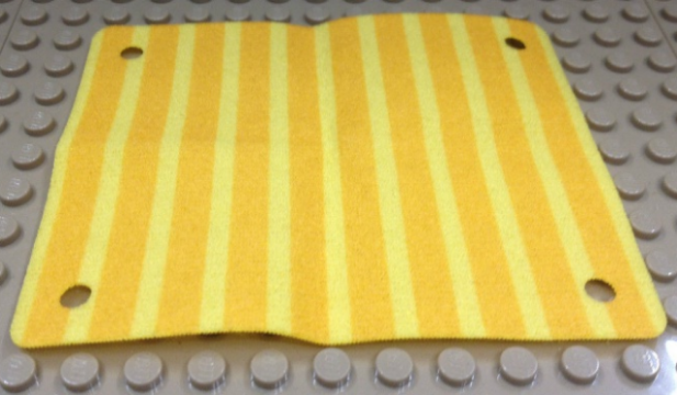 Cloth Awning 9 x 11 with Bright Light Orange Stripes Pattern