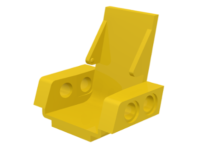 LEGO Technic 2 x RED Seat 3 x 2 Base 2717