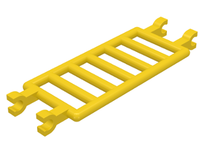LEGO Lot of 4 Black 7x3 Ladder Bars