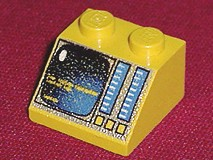 Slope 45 2 x 2 with Aquazone Hydronauts Pattern