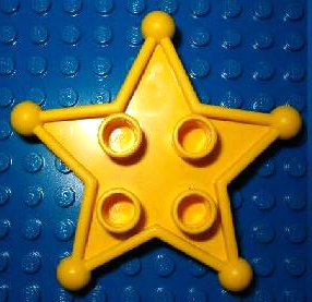 Duplo Sheriff Star with Clip (for humans)