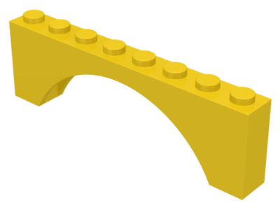 Arch 1 x 8 x 2 3308 Yellow Lego 
