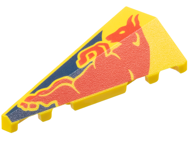 Wedge 5 x 2 Left with Red Bull on Dark Blue Panel Pattern