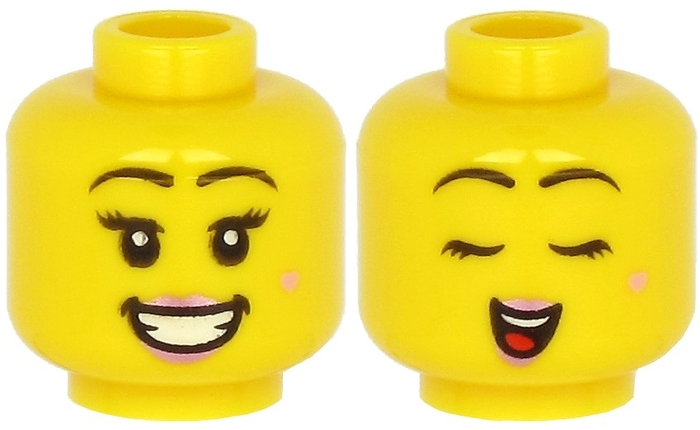 Figurka LEGO Ženská oboustranná hlava zpívající zepředu