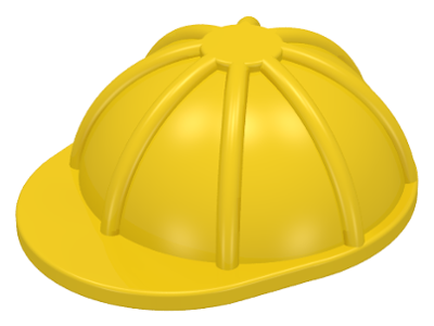 Lego Mini figure Headgear Helmet Construction Craft Yellow,red,black 3833 x 1 
