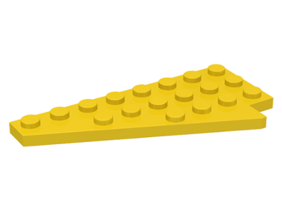 Wedge, Plate 8 x 4 Wing Left with Underside Stud Notch