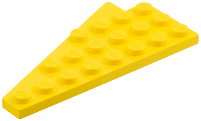 Wedge, Plate 8 x 4 Wing Right with Underside Stud Notch