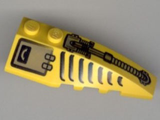 Wedge 6 x 2 Right with Hose, Grille and Hatch Pattern