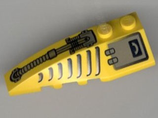 Wedge 6 x 2 Left with Hose, Grille, and Hatch Pattern