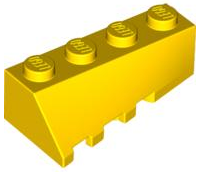 Lego 5 New Black Wedge 4 x 2 Sloped Right Pieces