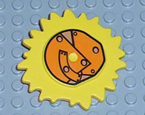 Duplo Sun Metal Design with Light Brown Center Pattern (Little Robots)