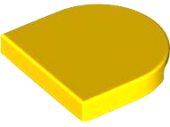 Tile, Round 2 x 2 Half Circle Extended