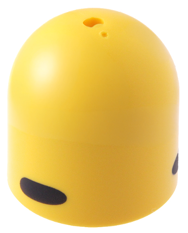 Minifigure, Headgear Helmet Dome, Smooth with Hole on Top with 2 Black Ovals Pattern (Woodstock Eyes)