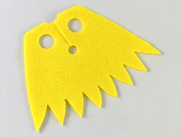 Minifigure Cape Cloth, 8 Points Short - Spongy Stretchable Fabric