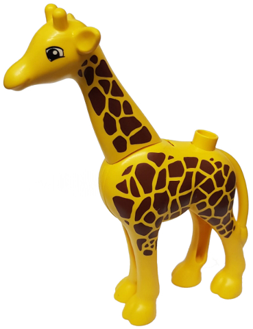 Duplo Giraffe Adult Large, Eyes Squared Pattern