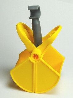 Duplo Crane Bucket (Jaws, Spring and Dark Bluish Gray Top)